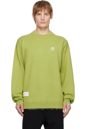 A Bathing Ape Green AAPE NOW Knit Sweater