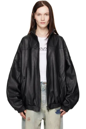 Vetements Tracksuit Leather Jacket