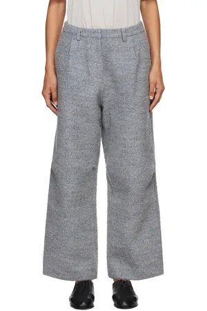 Deiji Studios Gray Boiled Wool Trousers