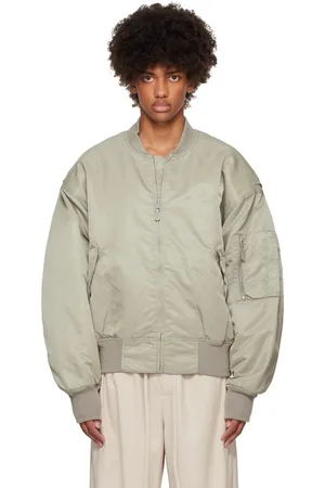 Entire Studios Gray Broad Bomber Jacket