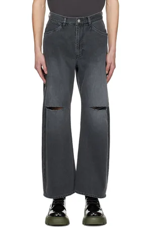 ATTACHMENT Black Distressed Jeans