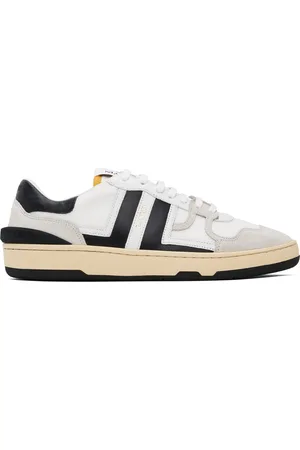 Lanvin Off-White & Black Clay Mesh Sneakers