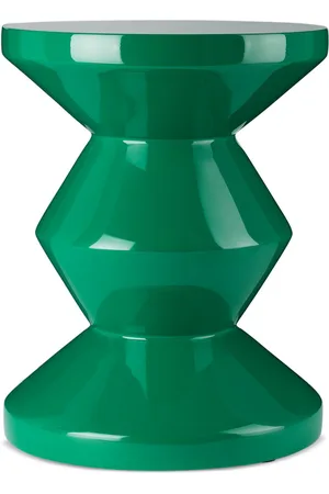 POLSPOTTEN Green Zig Zag Stool