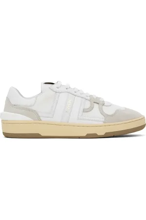 Lanvin White Clay Mesh Sneakers