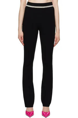 Paco rabanne Black Crystal-Cut Trousers
