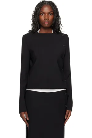 Courrèges Black Buttoned Tailored Jacket