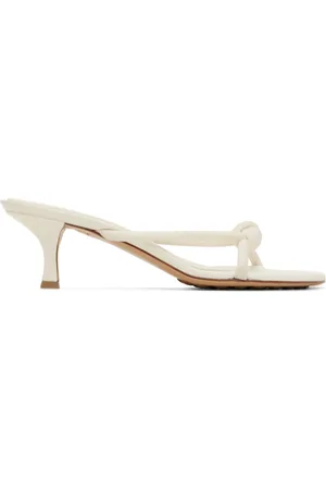 Bottega Veneta White Blink Mules