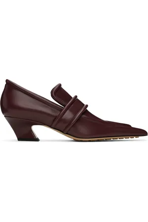 Bottega Veneta Burgundy Spada Heels