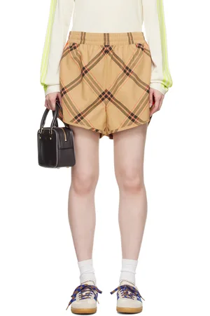 WALES BONNER Beige adidas Originals Edition Check Shorts