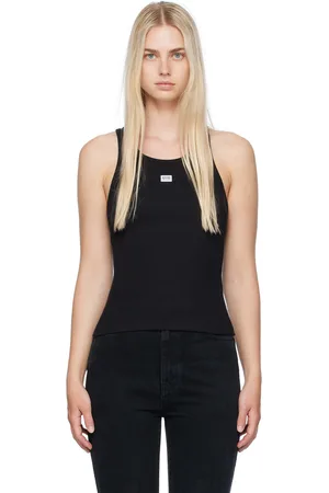 Moschino Black Patch Tank Top