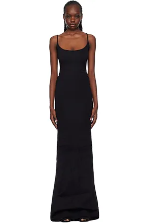 Rick Owens Black Flared Maxi Dress