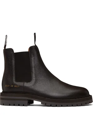 COMMON PROJECTS Brown Leather Chelsea Boots