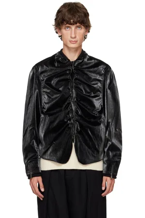 Ader Error Black Product. 21 Faux-Leather Jacket