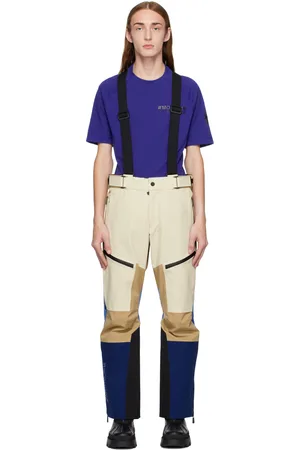 Moncler Beige & Blue Paneled Ski Pants