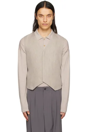 The Row Beige Derek Vest