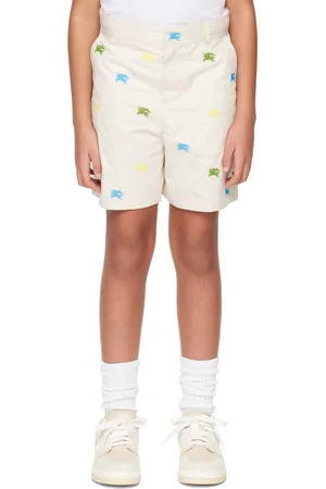 Burberry Kids Off-White EKD Shorts