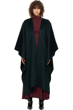TOVE Navy Delta Poncho Coat
