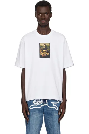 BAPE White Art Print Relaxed Fit T-shirt