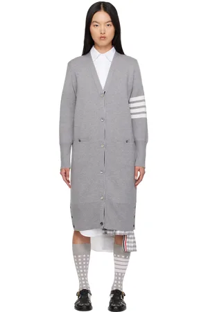 Thom Browne Gray 4-Bar Cardigan