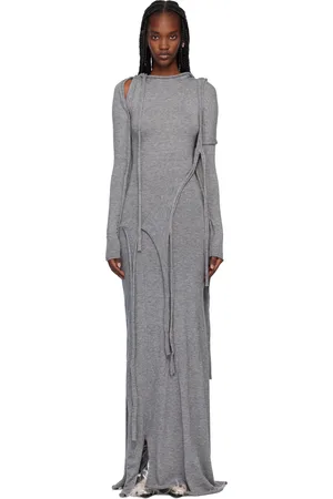 OTTOLINGER Gray Strap Maxi Knit Maxi Dress