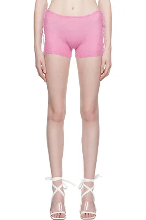 DANIELLE GUIZIO Pink Side Tie Shorts