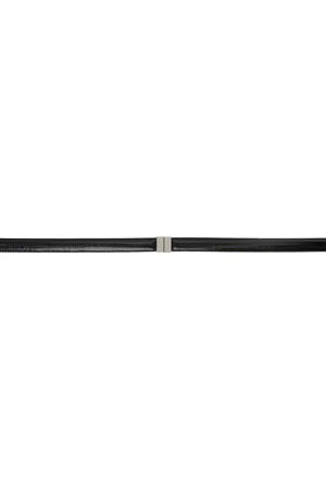 Totême Black Slide Clasp Belt