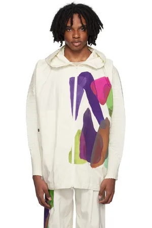 Issey Miyake Off-White Cascade Picturesque Jacket