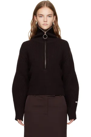 Recto Brown Half-Zip Polo