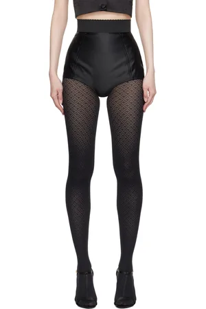 Dolce & Gabbana Black Marquisette High-Waisted Shorts
