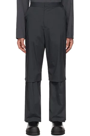 AMOMENTO Gray Layered Trousers
