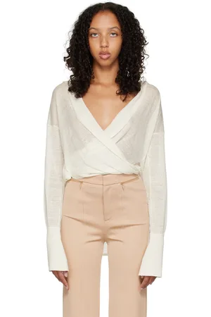 GAUGE81 Off-White Sabinas V-Neck Blouse