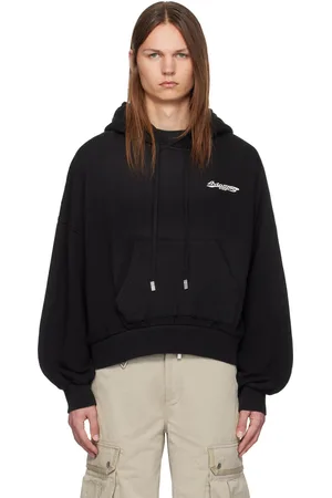 C2H4 Black Crooked Hoodie