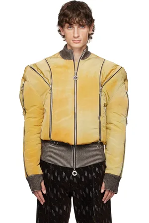 Charlie Constantinou Yellow Adjustable Fit Bomber Jacket