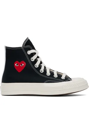Comme des Garçons Black Converse Edition Chuck 70 OG Single Heart Sneakers