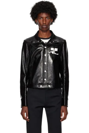 Courrèges Black Reedition Vinyl Jacket