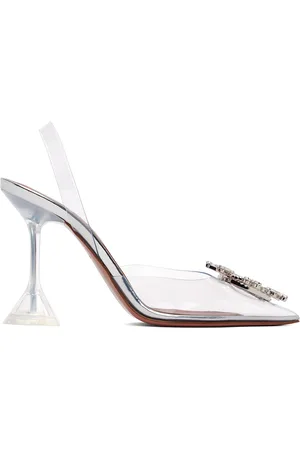 Amina Muaddi Begum Glass Sling 95 Heels