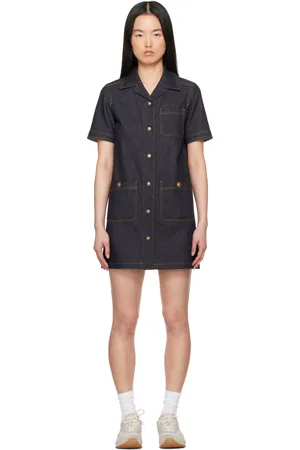 Moncler Blue Denim Shirt Minidress
