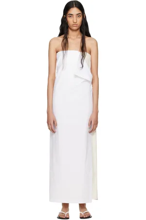 The Row Off-White Bernette Maxi Dress