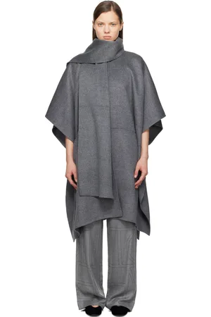 Totême Gray Doublé Scarf Coat