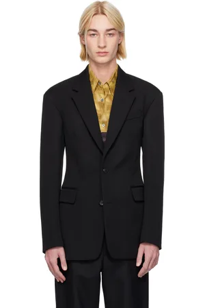 DRIES VAN NOTEN Black Single-Breasted Blazer
