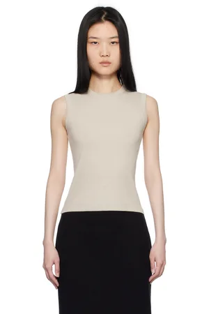 Flore Flore Off-White Esmé Tank Top