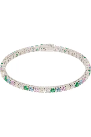 Hatton Labs Silver Classic Rainbow Tennis Bracelet
