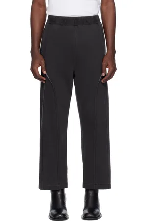 Izzue Black Paneled Sweatpants