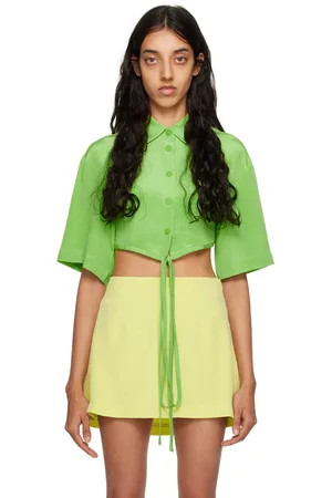 CHRISTOPHER ESBER Green Cropped Shirt