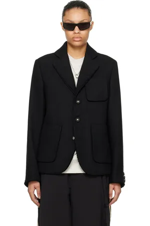 Ader Error Black Raw Edge Blazer