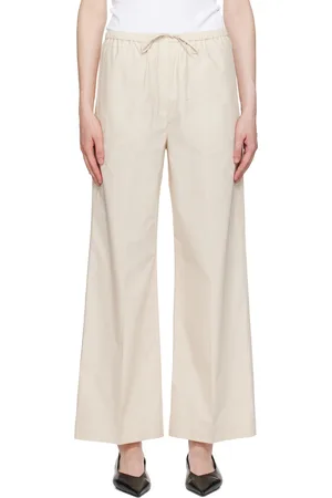 Totême Beige Drawstring Trousers