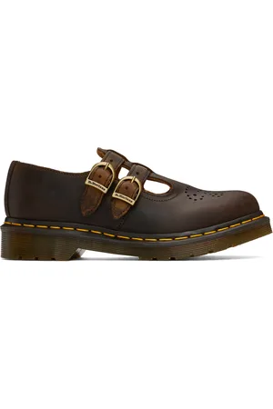 Dr. Martens Brown 8065 Crazy Horse Leather Mary Jane Loafers