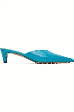 Bottega Veneta Blue Punta Heels