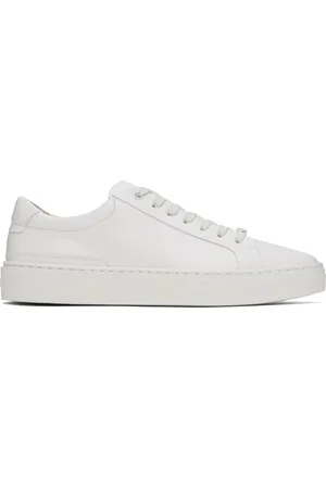 HUGO BOSS White Gary Leather Low-Top Sneakers