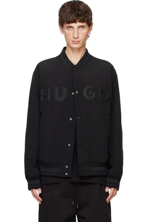 HUGO BOSS Black Logo Bonded Bomber Jacket